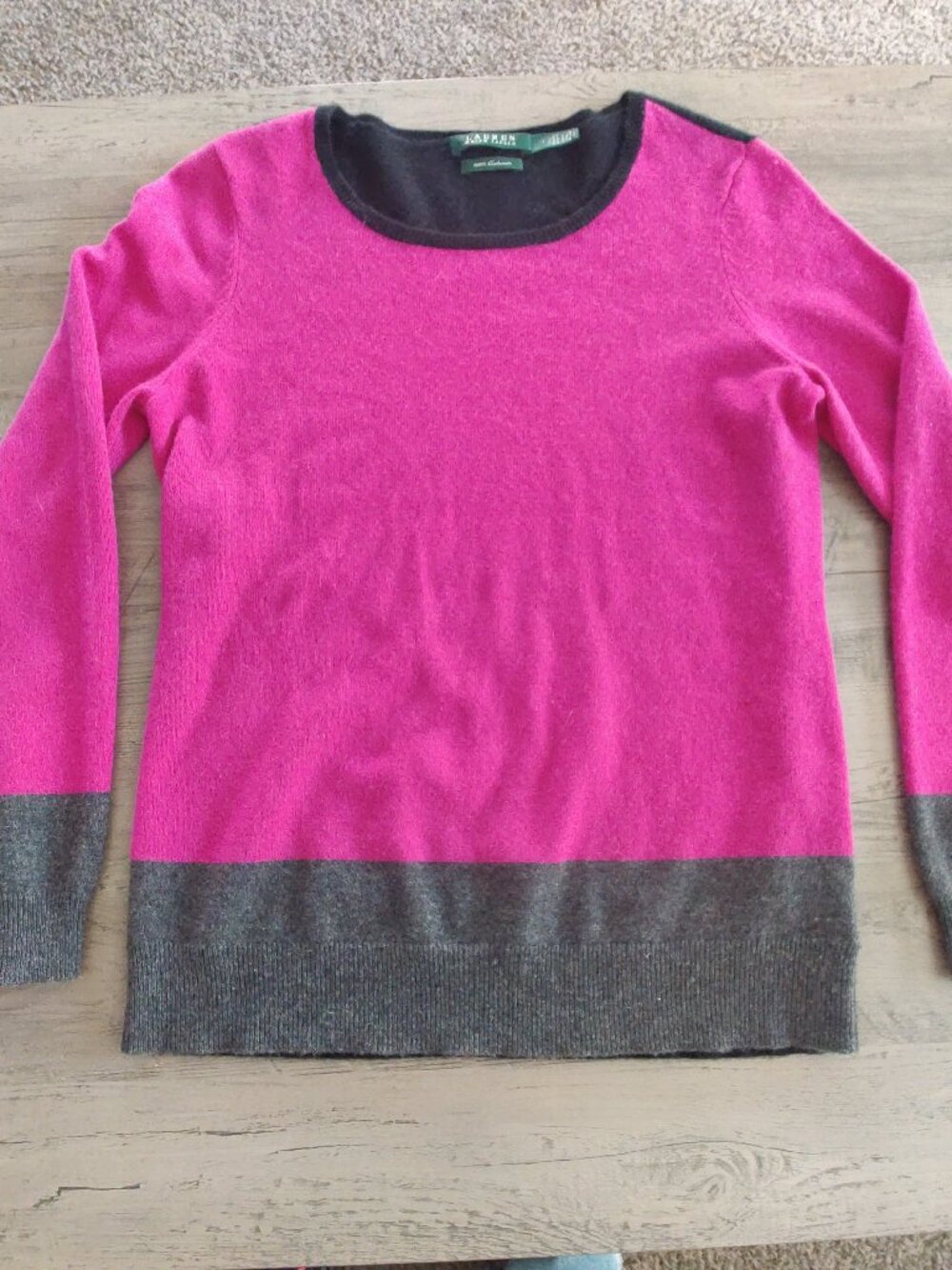 Lauren Ralph Lauren Green Label 100% Cashmere Sweater